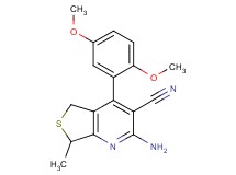 2-amino-4-(2,5-dimethoxyphenyl)-7-methyl-5,7-dihydrothieno[3,4-b]pyridine-3-carbonitrile