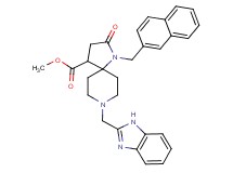 methyl 8-(1H-benzimidazol-2-ylmethyl)-1-(2-naphthylmethyl)-2-oxo-1,8-diazaspiro[4.5]decane-4-carboxylate