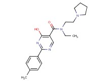 N-ethyl-4-hydroxy-2-(4-methylphenyl)-N-(2-pyrrolidin-1-ylethyl)pyrimidine-5-carboxamide