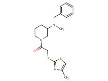 N-benzyl-N-methyl-1-{[(4-methyl-1,3-thiazol-2-yl)thio]acetyl}-3-piperidinamine