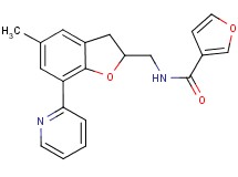 N-{[5-methyl-7-(2-pyridinyl)-2,3-dihydro-1-benzofuran-2-yl]methyl}-3-furamide