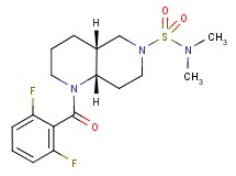 (4aR*,8aS*)-1-(2,6-difluorobenzoyl)-N,N-dimethyloctahydro-1,6-naphthyridine-6(2H)-sulfonamide