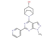 (3-endo)-8-[1-methyl-6-(3-pyridinyl)-1H-pyrazolo[3,4-d]pyrimidin-4-yl]-8-azabicyclo[3.2.1]octan-3-ol