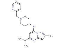 5-isopropyl-2-methyl-N-[1-(2-pyridinylmethyl)-4-piperidinyl]pyrazolo[1,5-a]pyrimidin-7-amine