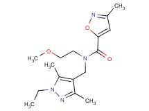 N-[(1-ethyl-3,5-dimethyl-1H-pyrazol-4-yl)methyl]-N-(2-methoxyethyl)-3-methylisoxazole-5-carboxamide