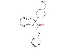 2-(4-ethyl-1-piperazinyl)-N-(2-pyridinylmethyl)-2-indanecarboxamide