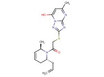 2-({2-[(2R*,6R*)-2-allyl-6-methyl-3,6-dihydropyridin-1(2H)-yl]-2-oxoethyl}thio)-5-methyl[1,2,4]triazolo[1,5-a]pyrimidin-7-ol