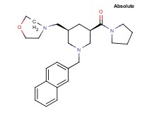 4-{[(3S,5R)-1-(2-naphthylmethyl)-5-(1-pyrrolidinylcarbonyl)-3-piperidinyl]methyl}morpholine