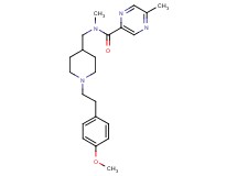 N-({1-[2-(4-methoxyphenyl)ethyl]-4-piperidinyl}methyl)-N,5-dimethyl-2-pyrazinecarboxamide