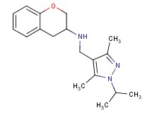 3,4-dihydro-2H-chromen-3-yl[(1-isopropyl-3,5-dimethyl-1H-pyrazol-4-yl)methyl]amine
