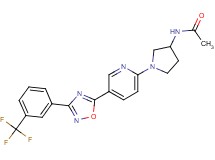 N-[1-(5-{3-[3-(trifluoromethyl)phenyl]-1,2,4-oxadiazol-5-yl}pyridin-2-yl)pyrrolidin-3-yl]acetamide