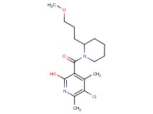 5-chloro-3-{[2-(3-methoxypropyl)-1-piperidinyl]carbonyl}-4,6-dimethyl-2-pyridinol