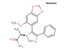 (2R)-2-[5-(6-methoxy-1,3-benzodioxol-5-yl)-4-phenyl-1H-imidazol-1-yl]propanamide