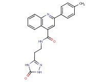 2-(4-methylphenyl)-N-[2-(5-oxo-4,5-dihydro-1H-1,2,4-triazol-3-yl)ethyl]-4-quinolinecarboxamide