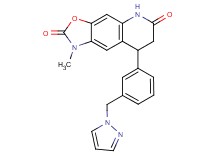 1-methyl-8-[3-(1H-pyrazol-1-ylmethyl)phenyl]-1,5,7,8-tetrahydro[1,3]oxazolo[4,5-g]quinoline-2,6-dione