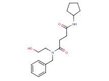 N-benzyl-N'-cyclopentyl-N-(2-hydroxyethyl)succinamide