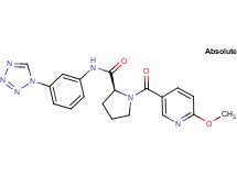 1-[(6-methoxypyridin-3-yl)carbonyl]-N-[3-(1H-tetrazol-1-yl)phenyl]-L-prolinamide