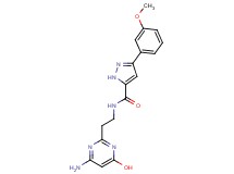 N-[2-(4-amino-6-hydroxy-2-pyrimidinyl)ethyl]-3-(3-methoxyphenyl)-1H-pyrazole-5-carboxamide