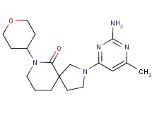 2-(2-amino-6-methylpyrimidin-4-yl)-7-(tetrahydro-2H-pyran-4-yl)-2,7-diazaspiro[4.5]decan-6-one