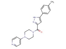 1-{[5-(4-methylphenyl)-1H-pyrazol-3-yl]carbonyl}-4-(4-pyridinyl)piperazine
