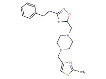 1-[(2-methyl-1,3-thiazol-4-yl)methyl]-4-{[3-(2-phenylethyl)-1,2,4-oxadiazol-5-yl]methyl}piperazine