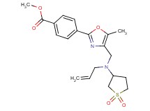 methyl 4-(4-{[allyl(1,1-dioxidotetrahydro-3-thienyl)amino]methyl}-5-methyl-1,3-oxazol-2-yl)benzoate