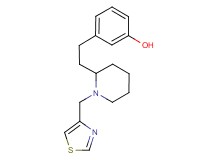 3-{2-[1-(1,3-thiazol-4-ylmethyl)-2-piperidinyl]ethyl}phenol
