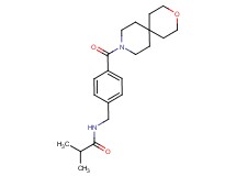2-methyl-N-[4-(3-oxa-9-azaspiro[5.5]undec-9-ylcarbonyl)benzyl]propanamide