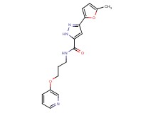 3-(5-methyl-2-furyl)-N-[3-(3-pyridinyloxy)propyl]-1H-pyrazole-5-carboxamide