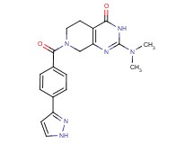 2-(dimethylamino)-7-[4-(1H-pyrazol-3-yl)benzoyl]-5,6,7,8-tetrahydropyrido[3,4-d]pyrimidin-4(3H)-one