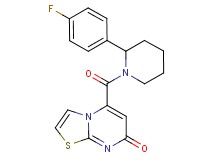 5-{[2-(4-fluorophenyl)-1-piperidinyl]carbonyl}-7H-[1,3]thiazolo[3,2-a]pyrimidin-7-one