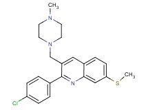 2-(4-chlorophenyl)-3-[(4-methyl-1-piperazinyl)methyl]-7-(methylthio)quinoline