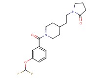 1-(2-{1-[3-(difluoromethoxy)benzoyl]-4-piperidinyl}ethyl)-2-pyrrolidinone