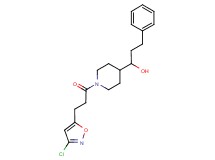 1-{1-[3-(3-chloro-5-isoxazolyl)propanoyl]-4-piperidinyl}-3-phenyl-1-propanol