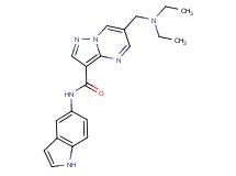 6-[(diethylamino)methyl]-N-1H-indol-5-ylpyrazolo[1,5-a]pyrimidine-3-carboxamide