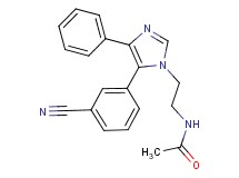 N-{2-[5-(3-cyanophenyl)-4-phenyl-1H-imidazol-1-yl]ethyl}acetamide