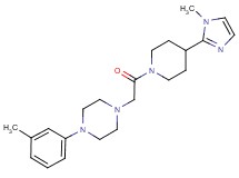 1-{2-[4-(1-methyl-1H-imidazol-2-yl)piperidin-1-yl]-2-oxoethyl}-4-(3-methylphenyl)piperazine