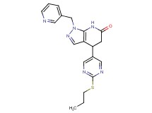 4-[2-(propylthio)pyrimidin-5-yl]-1-(pyridin-3-ylmethyl)-1,4,5,7-tetrahydro-6H-pyrazolo[3,4-b]pyridin-6-one