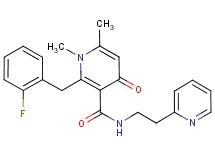2-(2-fluorobenzyl)-1,6-dimethyl-4-oxo-N-[2-(2-pyridinyl)ethyl]-1,4-dihydro-3-pyridinecarboxamide