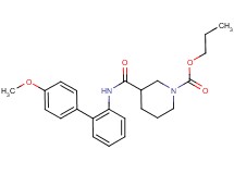 propyl 3-{[(4'-methoxybiphenyl-2-yl)amino]carbonyl}piperidine-1-carboxylate