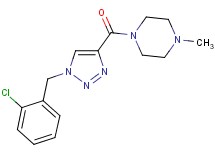 1-{[1-(2-chlorobenzyl)-1H-1,2,3-triazol-4-yl]carbonyl}-4-methylpiperazine