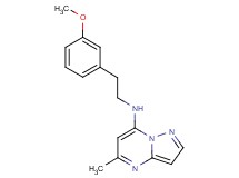 N-[2-(3-methoxyphenyl)ethyl]-5-methylpyrazolo[1,5-a]pyrimidin-7-amine