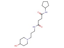 N-cyclopentyl-N'-[3-(4-hydroxypiperidin-1-yl)propyl]succinamide