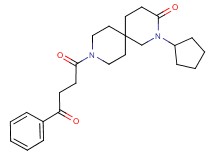 2-cyclopentyl-9-(4-oxo-4-phenylbutanoyl)-2,9-diazaspiro[5.5]undecan-3-one