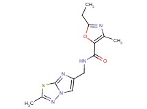 2-ethyl-4-methyl-N-[(2-methylimidazo[2,1-b][1,3,4]thiadiazol-6-yl)methyl]-1,3-oxazole-5-carboxamide