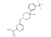 1-[(2-isopropyl-4-pyrimidinyl)methyl]-4-[3-(trifluoromethyl)phenyl]-4-piperidinol