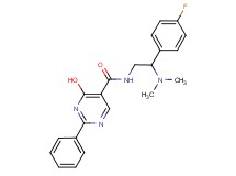 N-[2-(dimethylamino)-2-(4-fluorophenyl)ethyl]-4-hydroxy-2-phenylpyrimidine-5-carboxamide