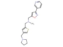 N-methyl-1-[3-(3-pyridinyl)-5-isoxazolyl]-N-{[4-(1-pyrrolidinylmethyl)-2-thienyl]methyl}methanamine