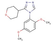 4-(2,5-dimethoxyphenyl)-3-(tetrahydro-2H-pyran-4-yl)-4H-1,2,4-triazole