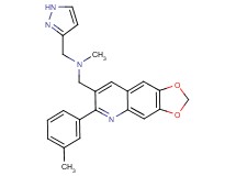 N-methyl-1-[6-(3-methylphenyl)[1,3]dioxolo[4,5-g]quinolin-7-yl]-N-(1H-pyrazol-3-ylmethyl)methanamine